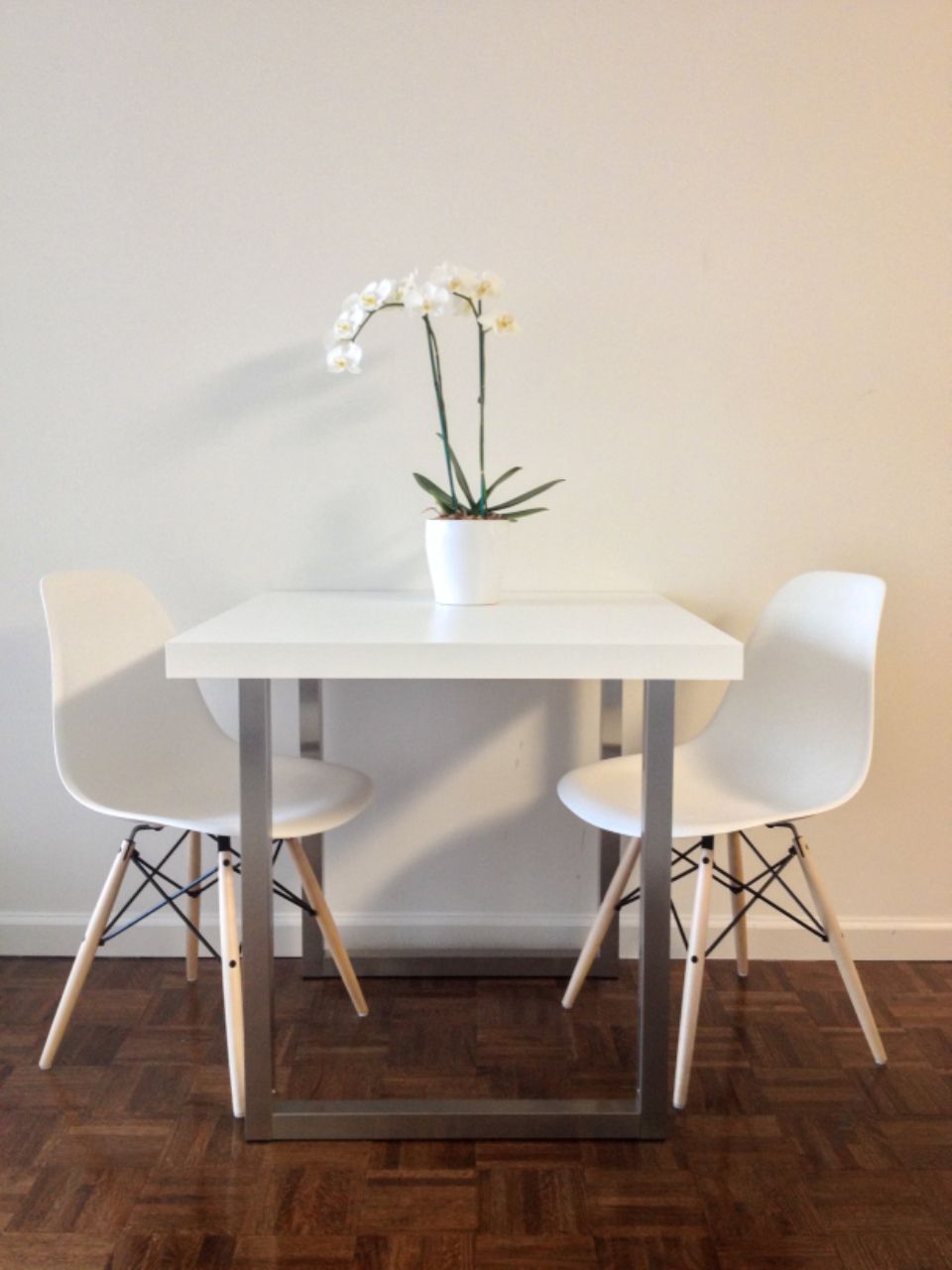 The dining room, laid for service
