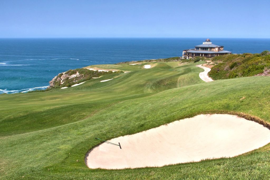The golf course, looking down the fairway